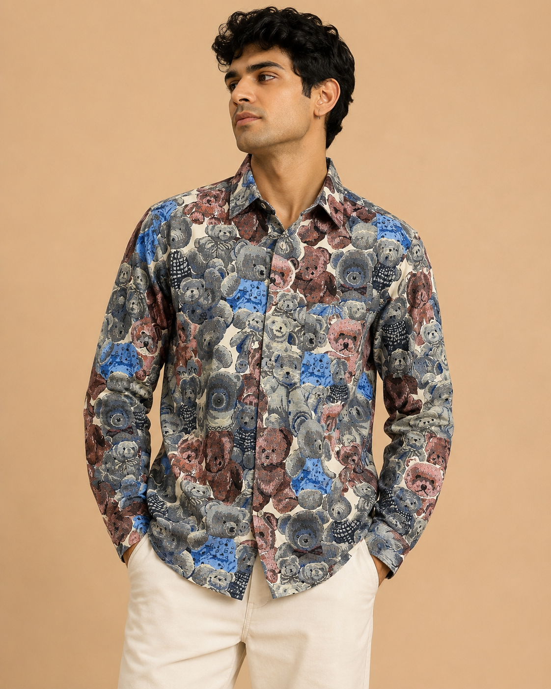 Full sleeve shirt  panda printed